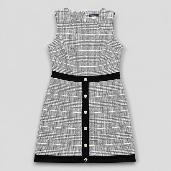 Tommy Hilfiger Dresses & Skirts - Tommy Hilfiger Dress Womens 10 Gray Plaid Sheath Career Office Glen Check
